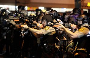 When did our police come to look like stormtroopers? (Image: NYT)