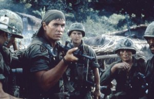 Scene from the movie, "Platoon"