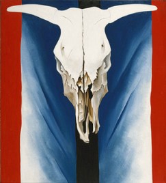 Georgia O'Keeffe, Cow's Skull: Red, White, and Blue, 1931, image courtesy of The Met