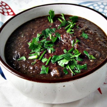 black bean soup