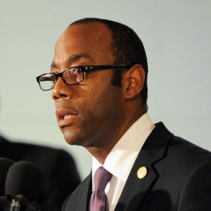 JENNINGS, MO - AUGUST 11: Cornell Williams Brooks, Chief Executive Officer of the National Association of the Advancement of Colored People (NAACP) speaks during a press conference regarding the shooting death of 18-year-old Michael Brown at Jennings Mason Temple Church of God In Christ, on August 11, 2014 in Jennings, Missouri. The fatal shooting by police of the unarmed teen in Ferguson, Missouri has sparked outrage in the community and set off civil unrest including looting and vandalism. (Photo by Michael B. Thomas/Getty Images)