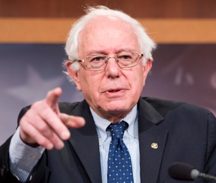 UNITED STATES - JANUARY 16: Senate Budget Committee ranking member Sen. Bernie Sanders, I-Vt. holds a news conference on the budget on Friday, Jan. 16, 2015. (Photo By Bill Clark/CQ Roll Call)